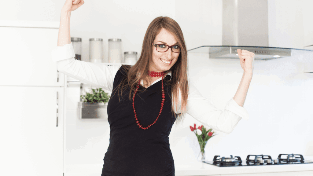 Woman Leveraging Goal Setting for Success Woman applying self-motivation strategies and goal setting techniques for success