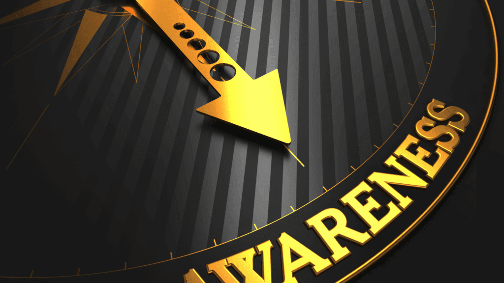 Gold arrow pointing to awareness, symbolizing the start of the dopamine optimization timeline.