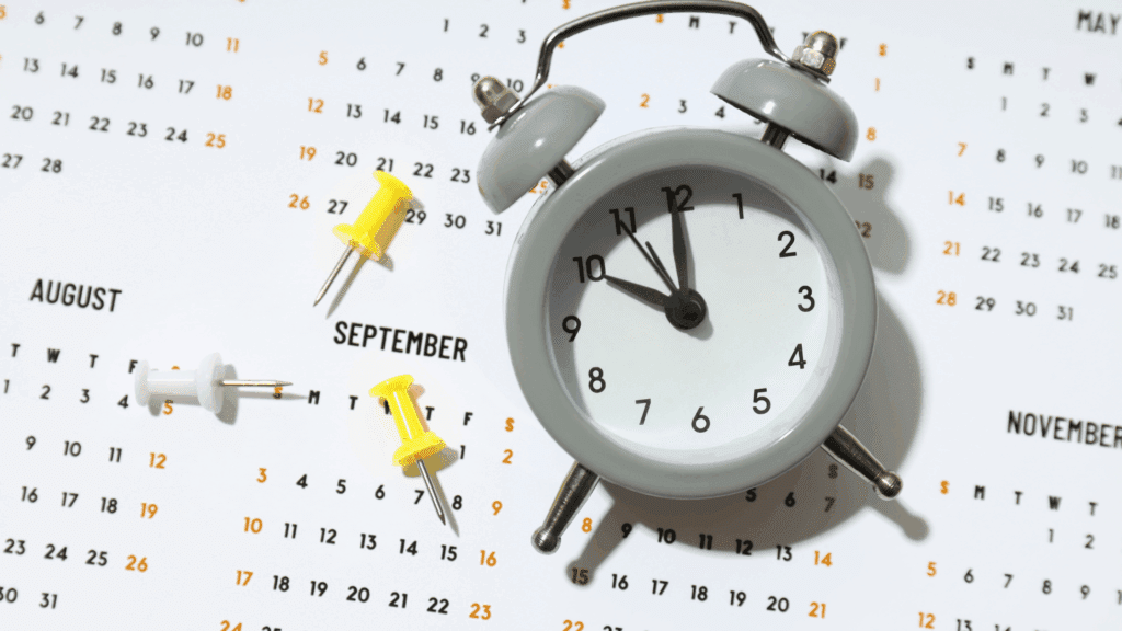 Calendar and clock highlighting the duration of the dopamine optimization timeline.