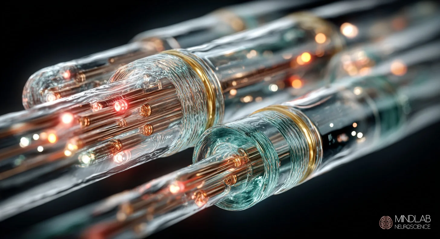 Glass neural network with reinforced parallel pathways distributing signal load for resilience under pressure